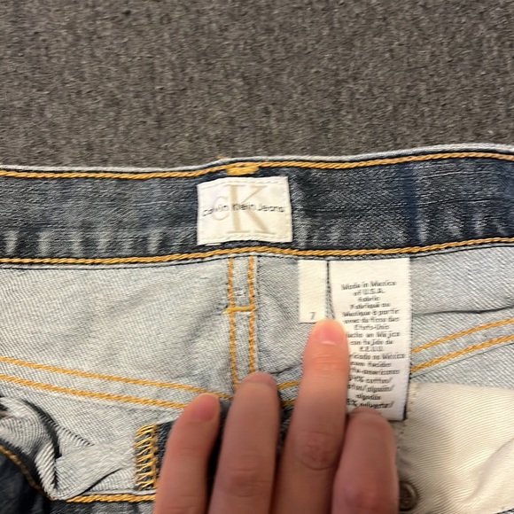 Blue denim Calvin Klein jean skirt size 7 - Picture 4 of 5